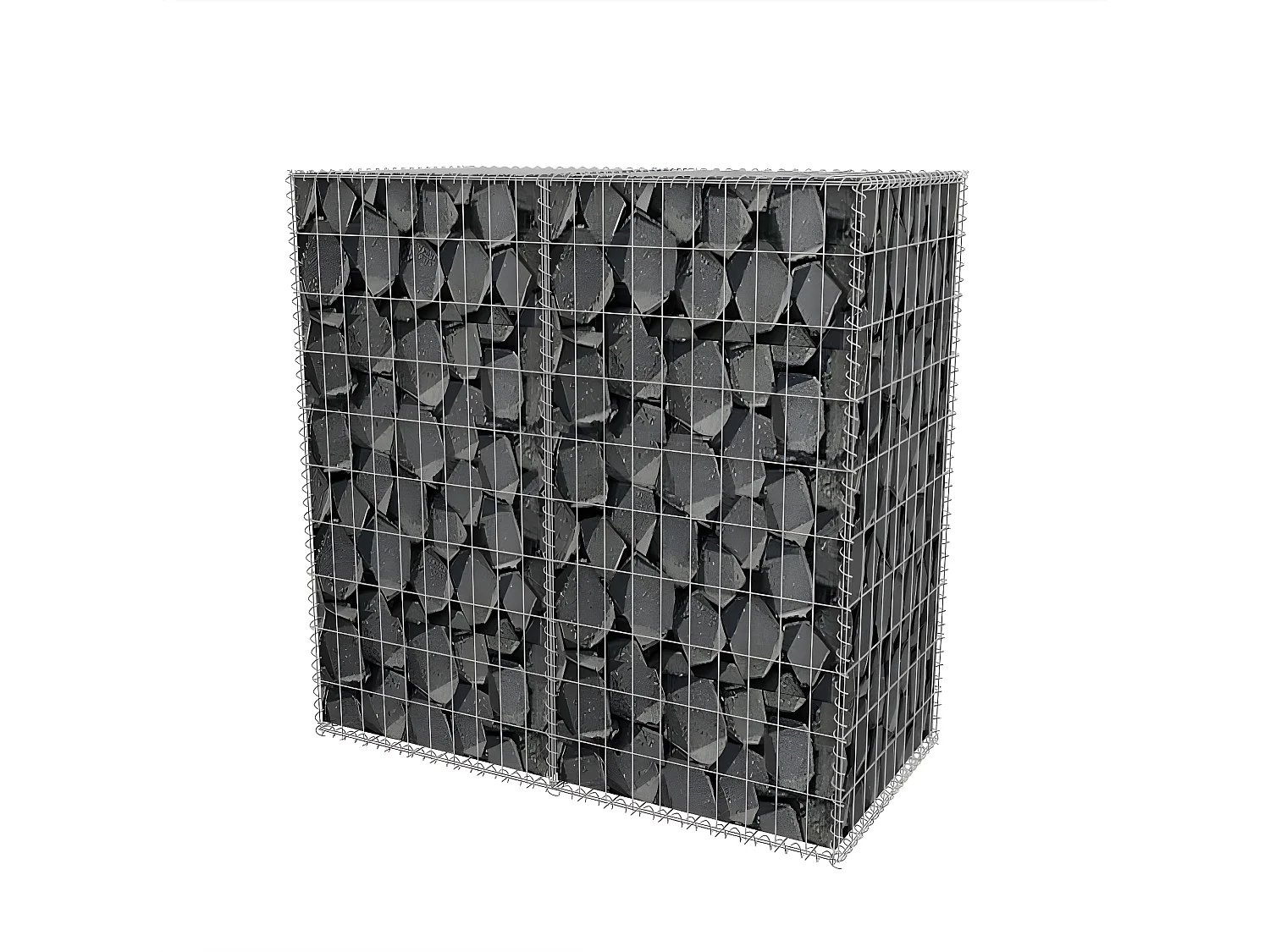 Mur de gabion Acier galvanisé 100x50x100 cm  WVGQ3242