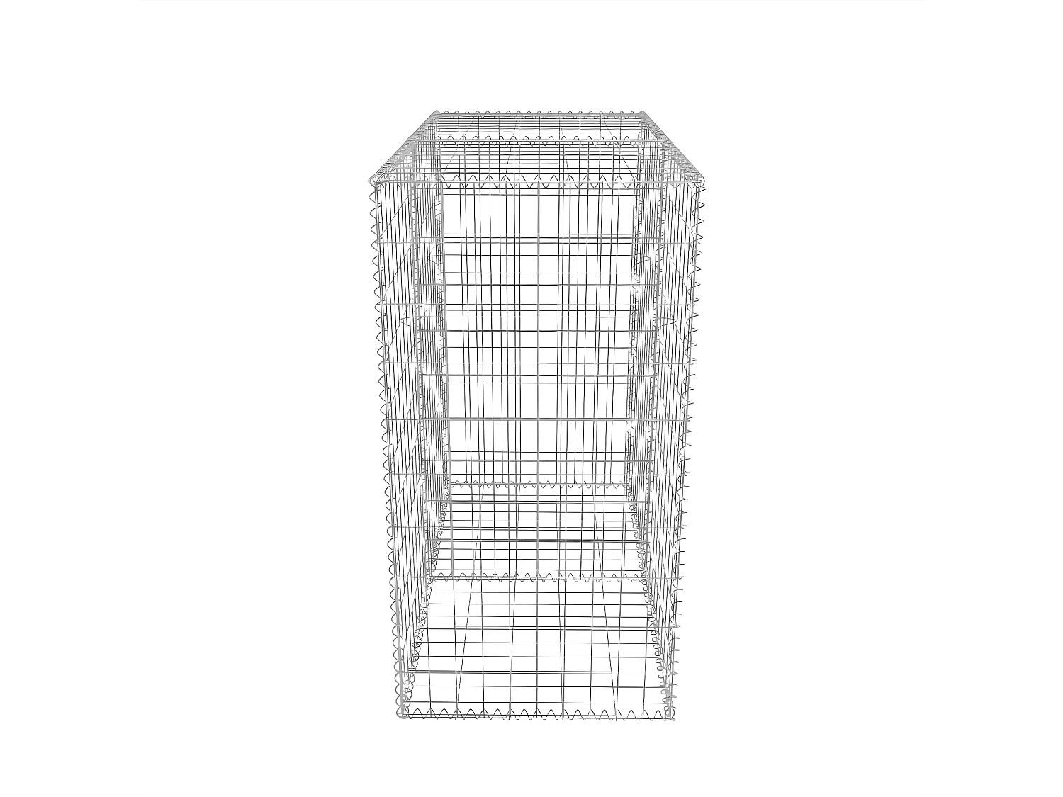 Mur de gabion Acier galvanisé 100x50x100 cm  WVGQ3242