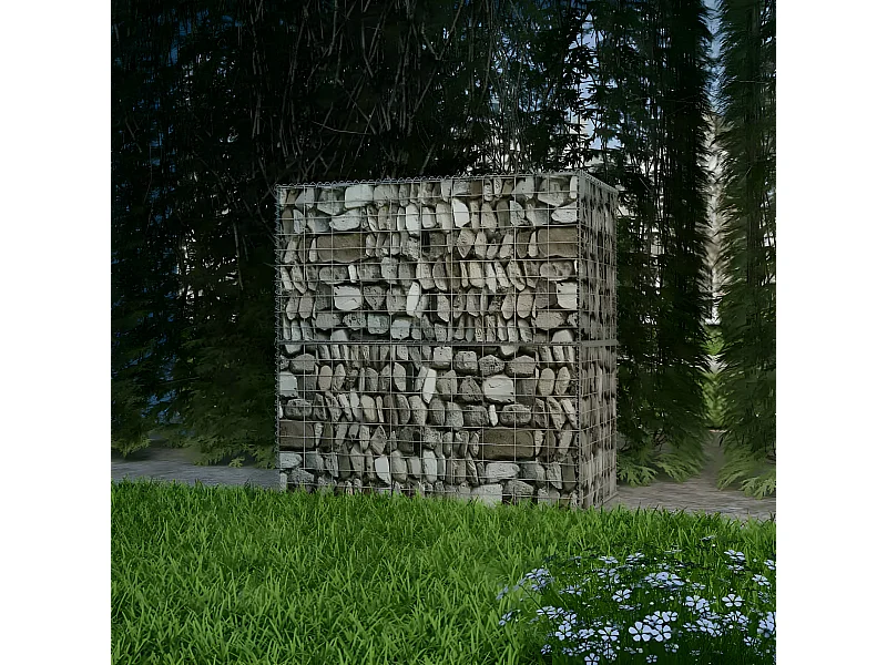 Mur de gabion Acier galvanisé 100x50x100 cm  WVGQ3242