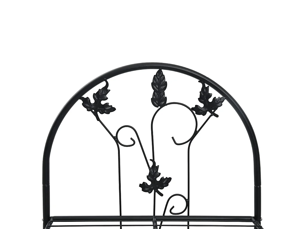 Jardinière Support à plantes 3 niveaux Noir 52x28x128 cm Fer BE1239