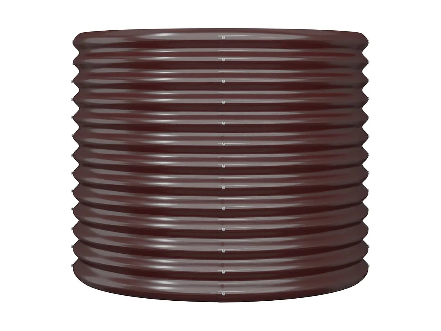 Jardinière de jardin Acier enduit de poudre 80x80x68 cm Marron BE9197