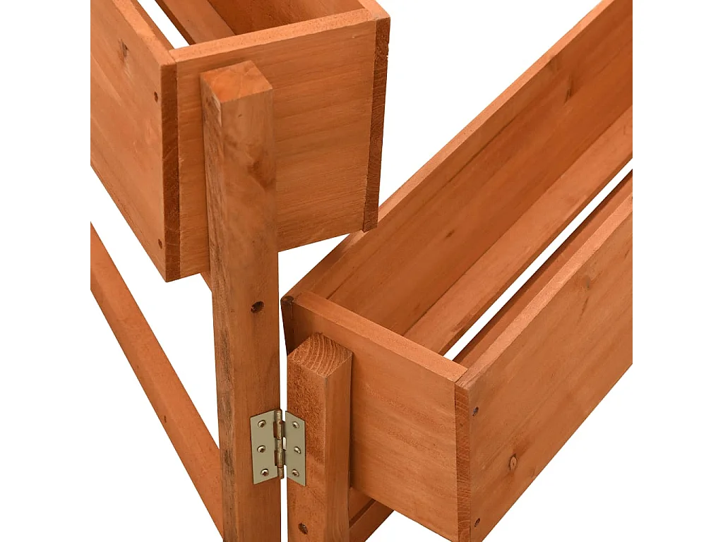 Jardinière pliable de jardin Orange 60x14x75 cm Bois de sapin  BE7871