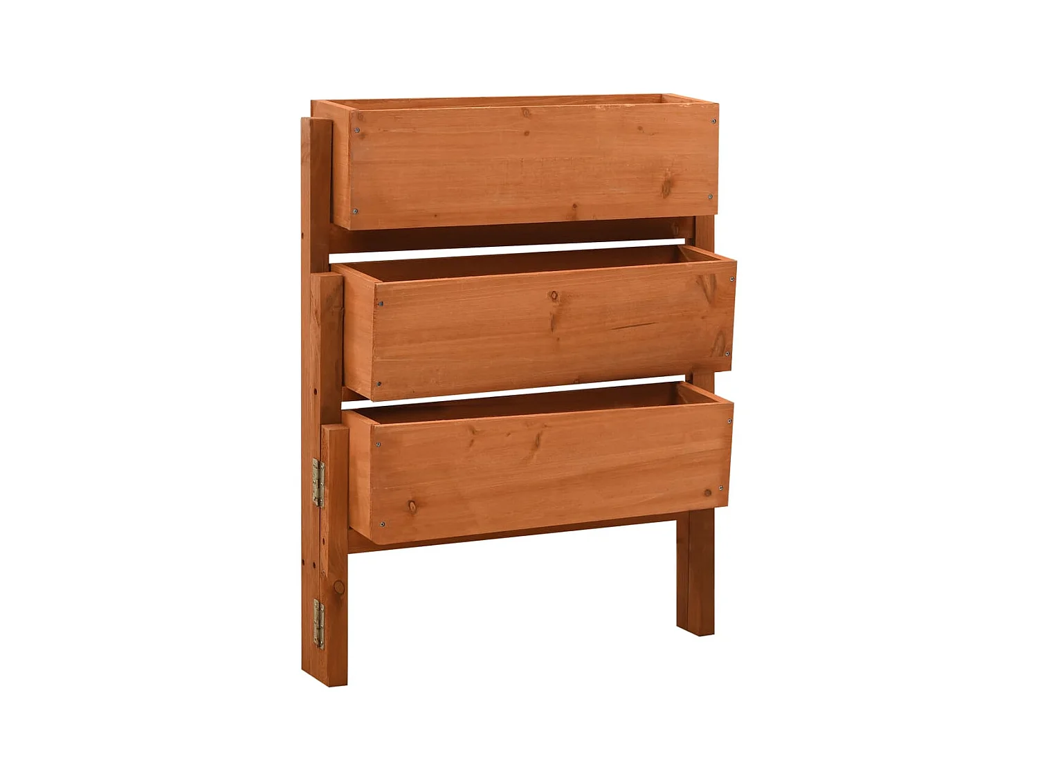 Jardinière pliable de jardin Orange 60x14x75 cm Bois de sapin  BE7871