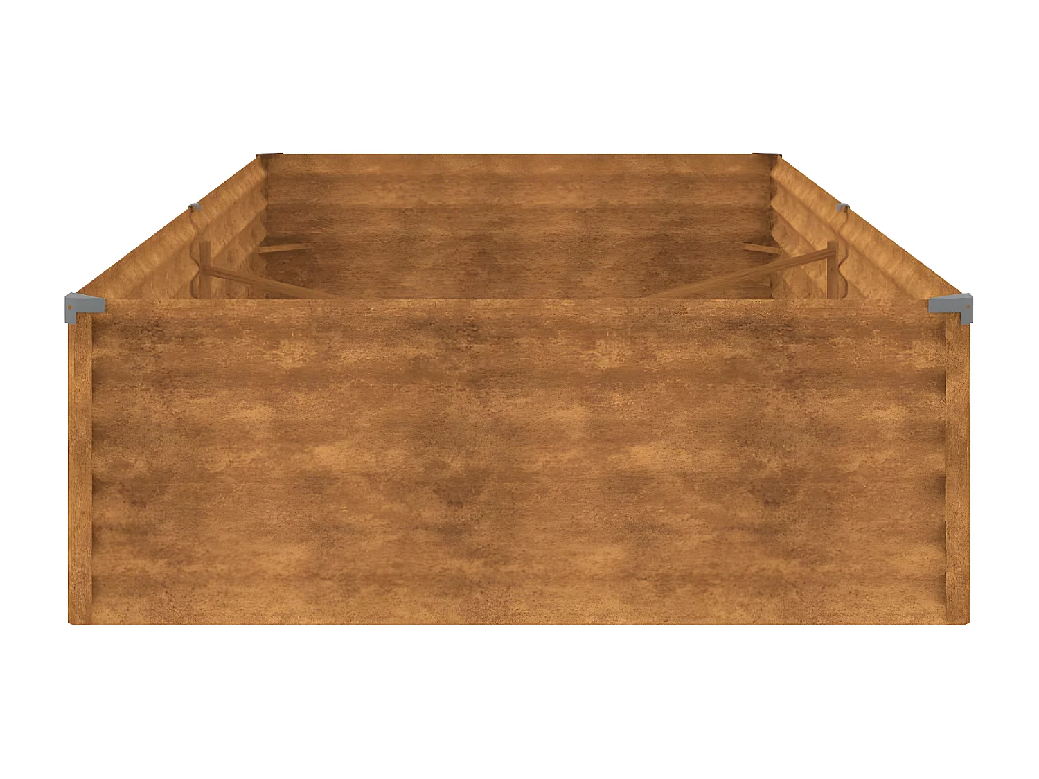 Jardinera acero corten 195x100x36 cm ES57009
