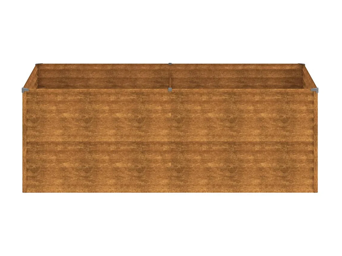 Jardinière Lit surélevé de jardin 196x100x69 cm acier corten WVGQ4366