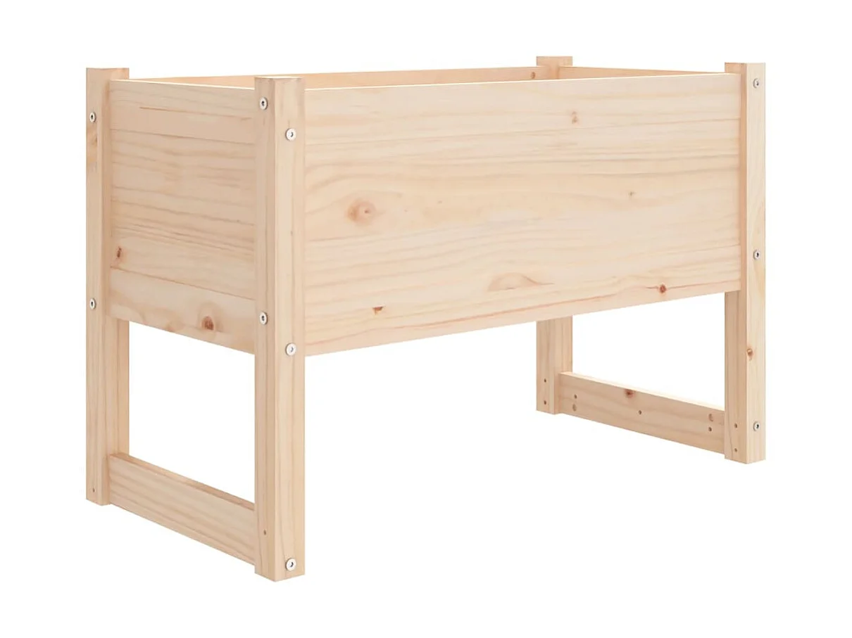 Jardinière 78x40x52 cm Bois massif de pin BE4213