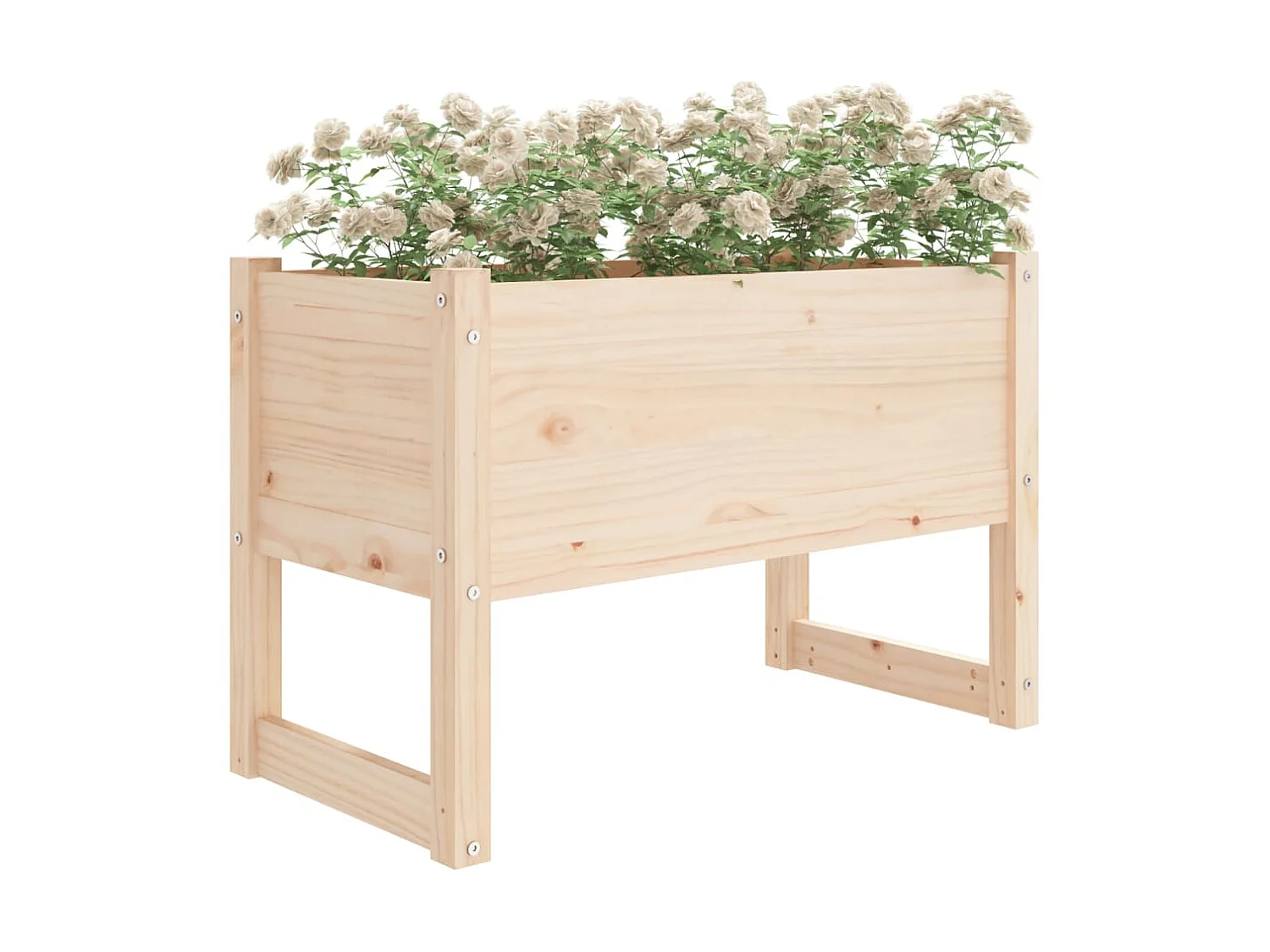 Jardinière 78x40x52 cm Bois massif de pin BE4213