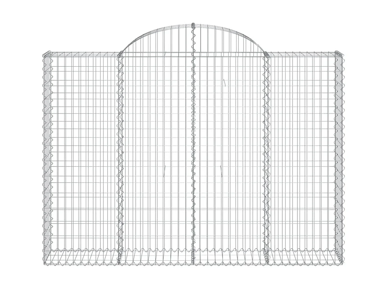 Schanskorven 2 st gewelfd 200x30x140/160 cm ijzer NL571833