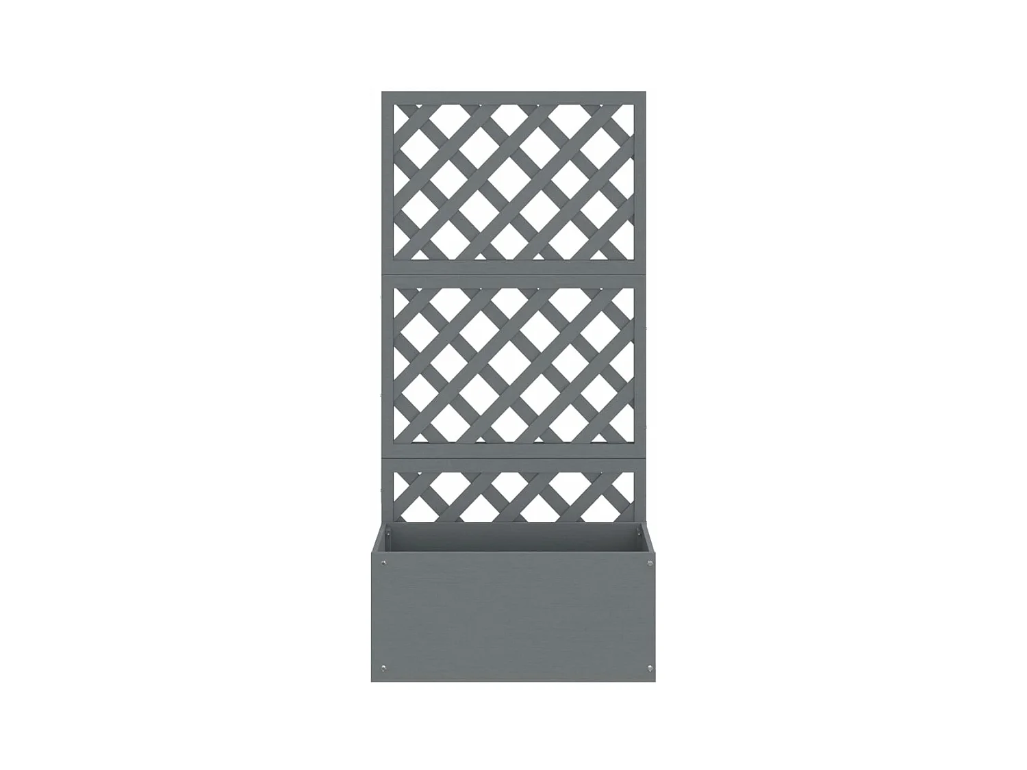 Jardinières en treillis 2 pcs Gris 65x33x135 cm WPC BE9283