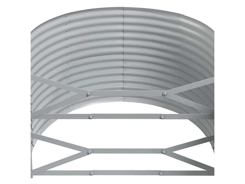 Plantenbak 396x100x68 cm gepoedercoat staal groen