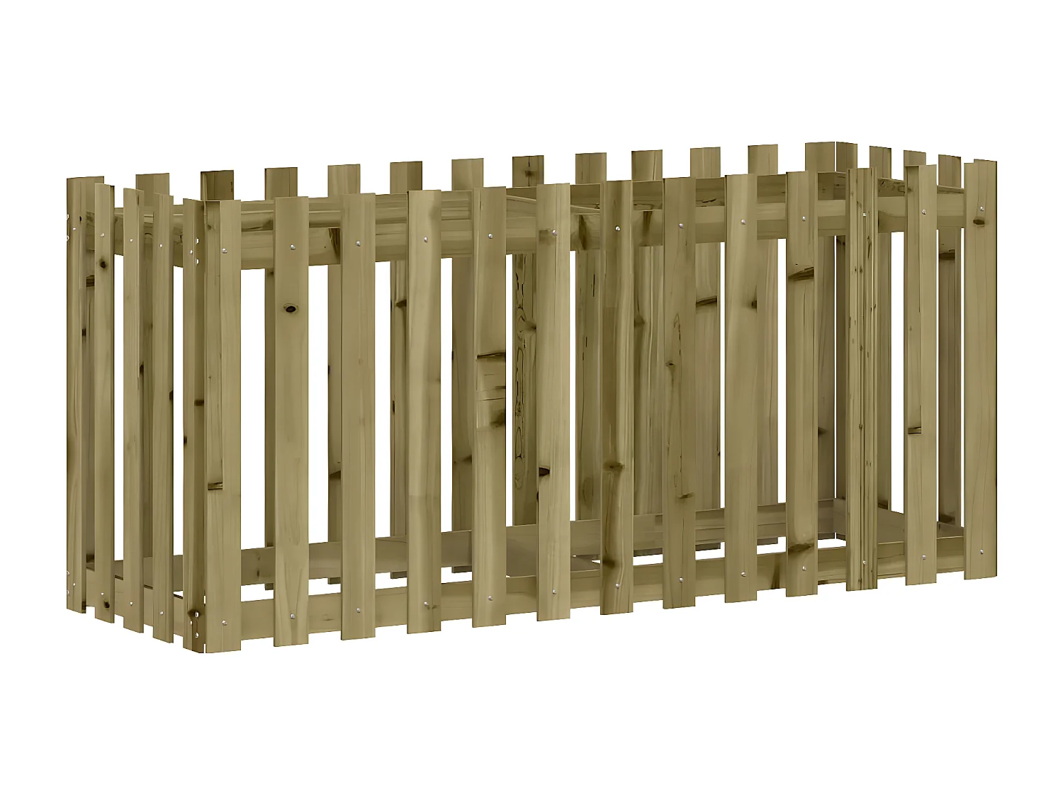 Plantenbak verhoogd hekontwerp 150x50x70 cm geïmpregneerd hout