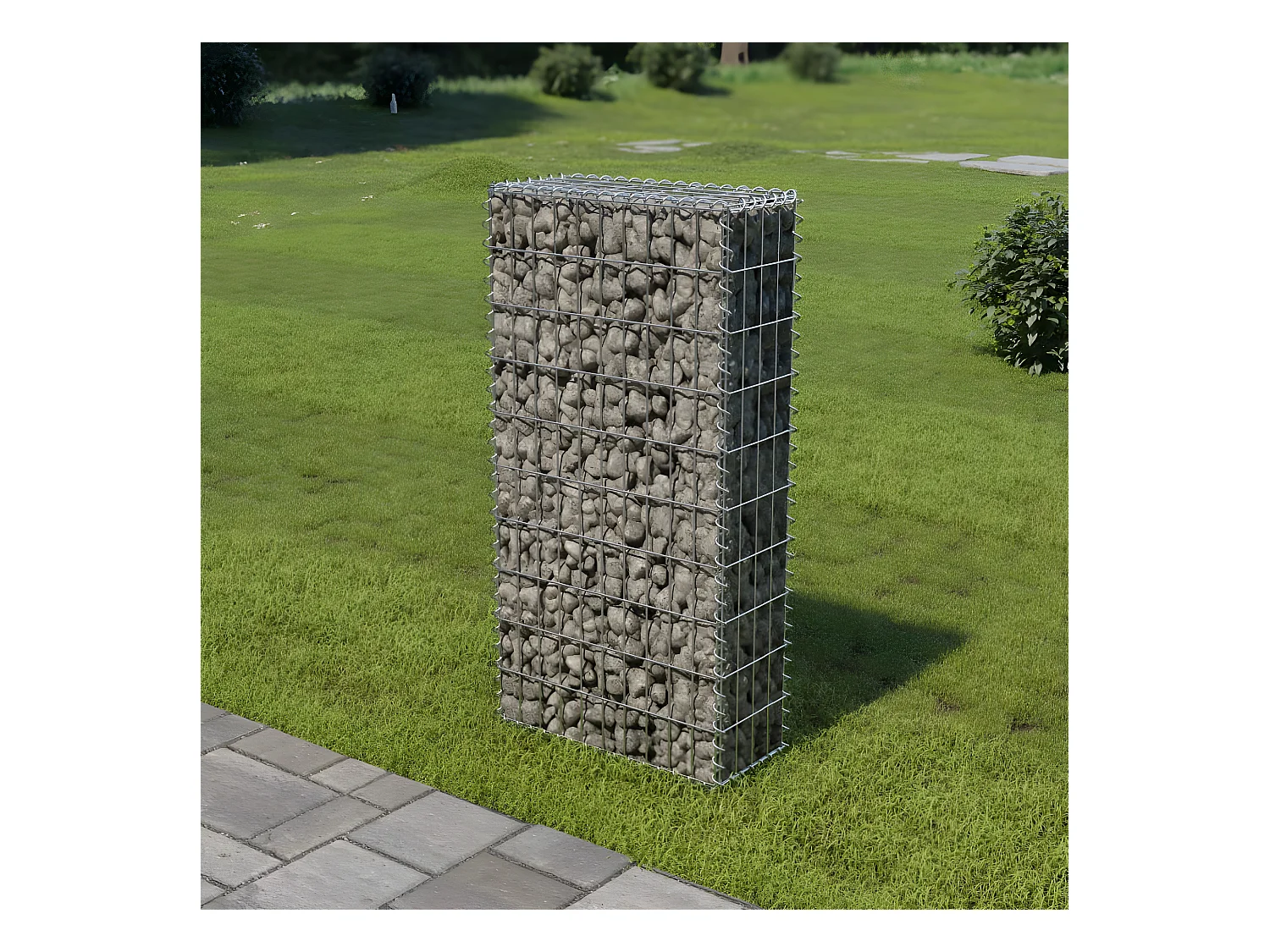 Mur en gabion avec couvercles Acier galvanisé 50 x 20 x 100 cm WVGQ6202