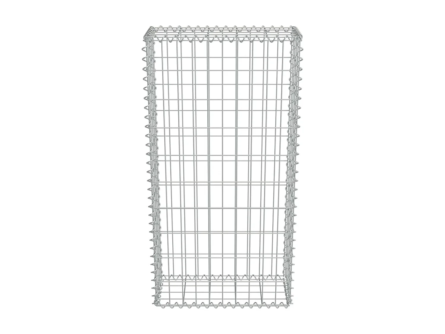 Mur en gabion avec couvercles Acier galvanisé 50 x 20 x 100 cm WVGQ6202