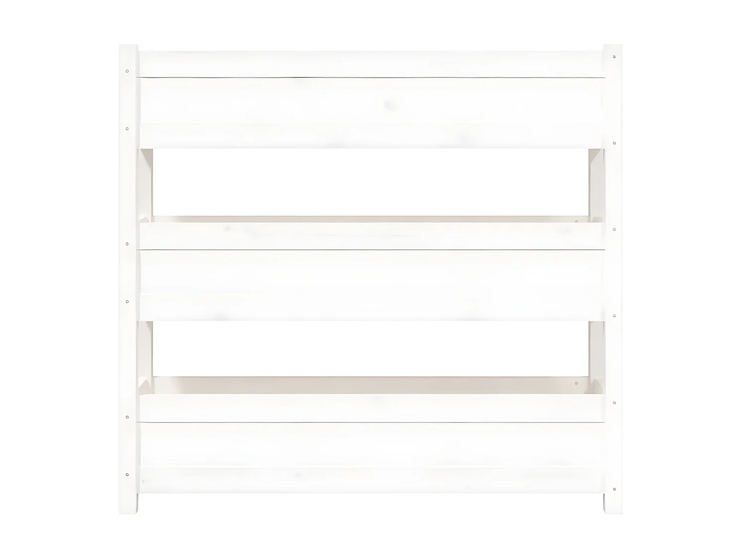 Jardinière Blanc 112x25x104,5 cm Bois massif de pin BE9312