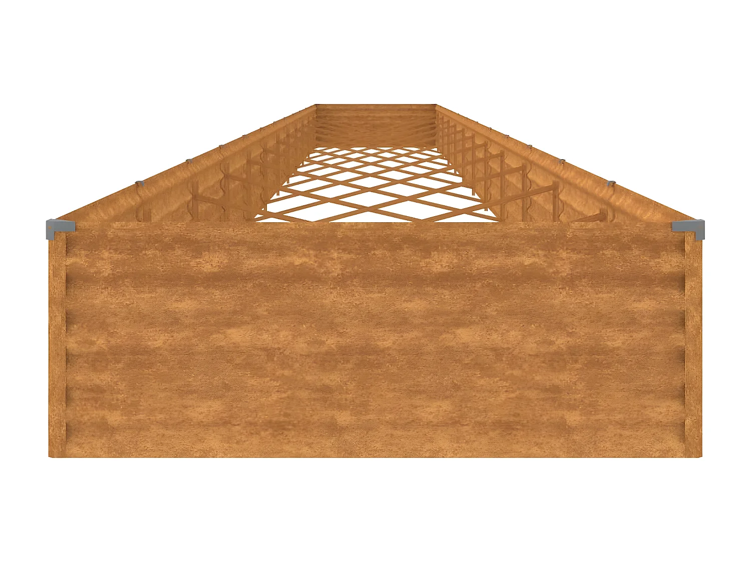 Jardinera acero corten 1150x100x36 cm ES73831