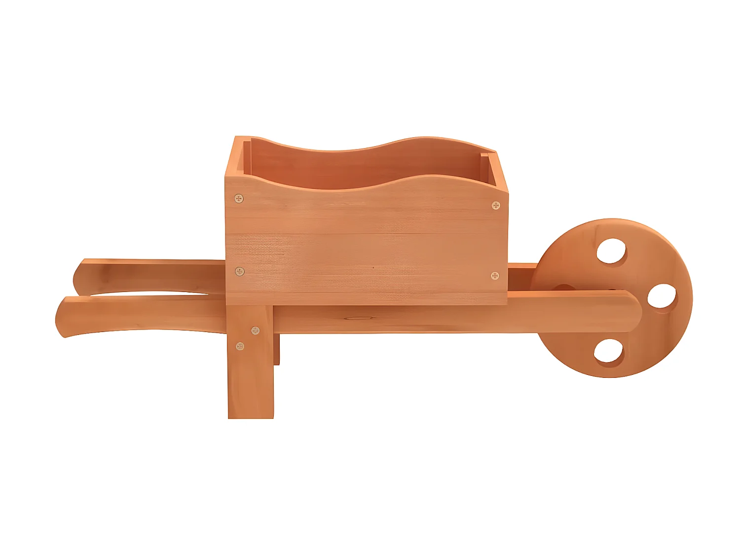 Jardinières brouette 2 pcs 47x15x19 cm bois de sapin massif BE19616