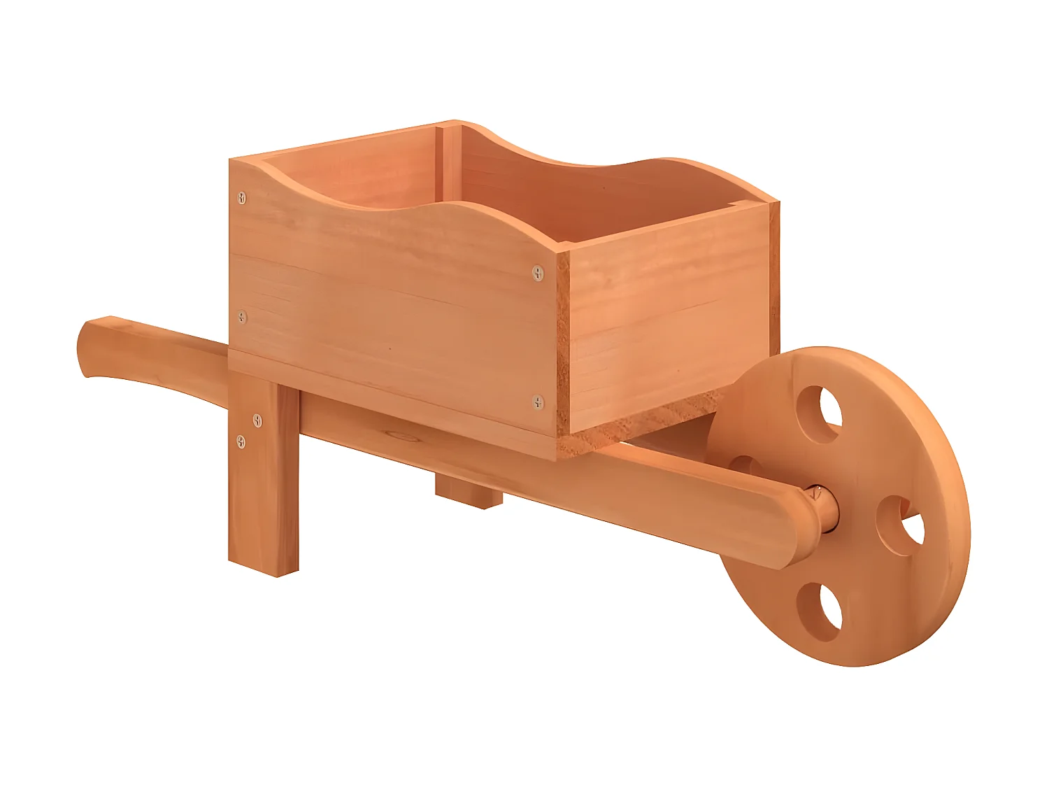 Jardinières brouette 2 pcs 47x15x19 cm bois de sapin massif BE19616