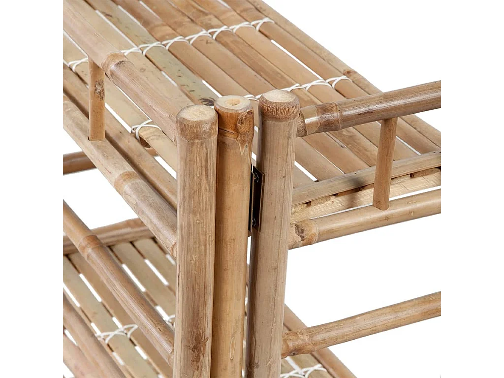 Rack para Plantas em Bambu 3 Níveis PT852100