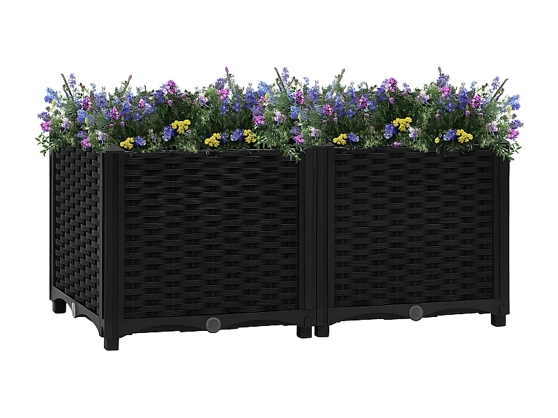 Jardinera 80x40x38 cm polipropileno ES13884