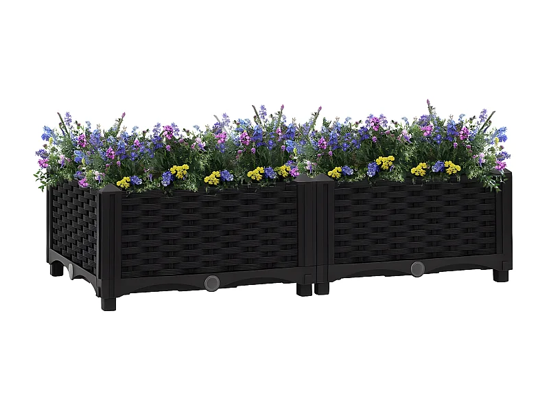 Jardinera 80x40x23 cm polipropileno ES83736