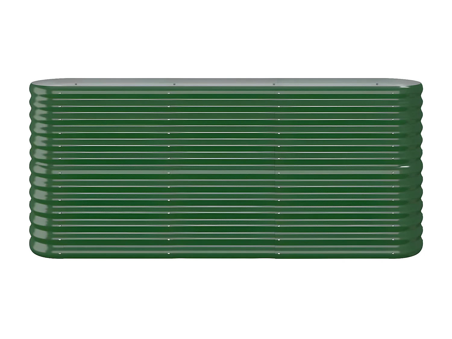 Jardinera arriate acero recubrimiento polvo verde 152x40x68 cm ES96090