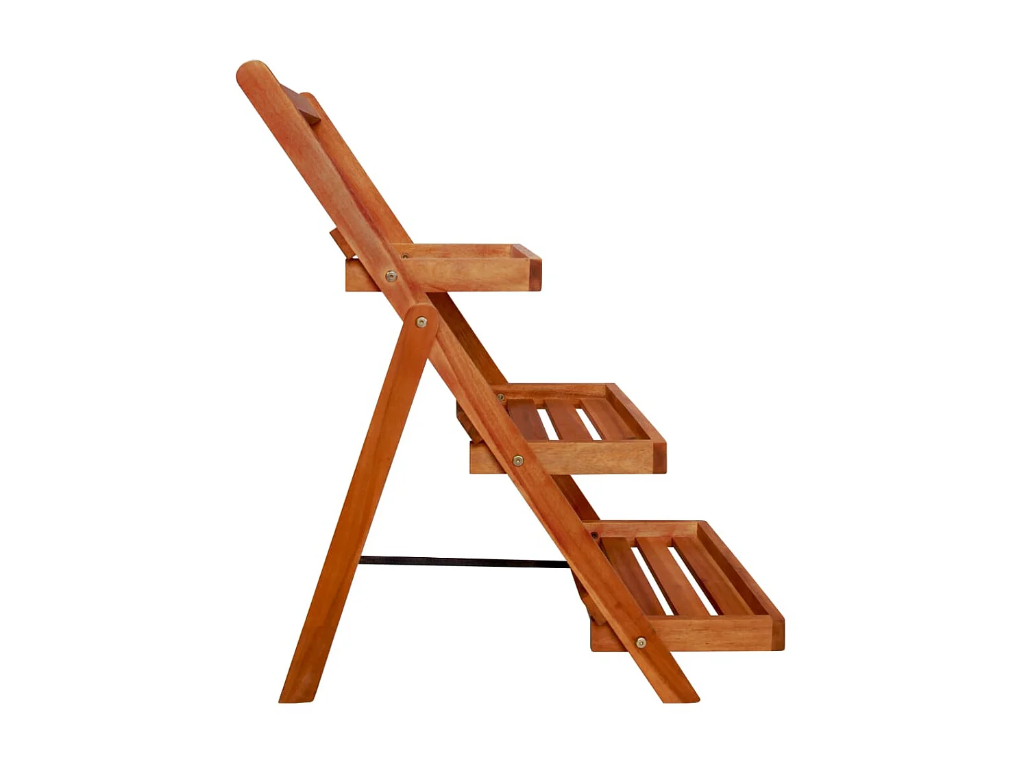 Jardinière Support de jardinière à 3 niveaux 50x63x80 cm Acacia solide  BE4348