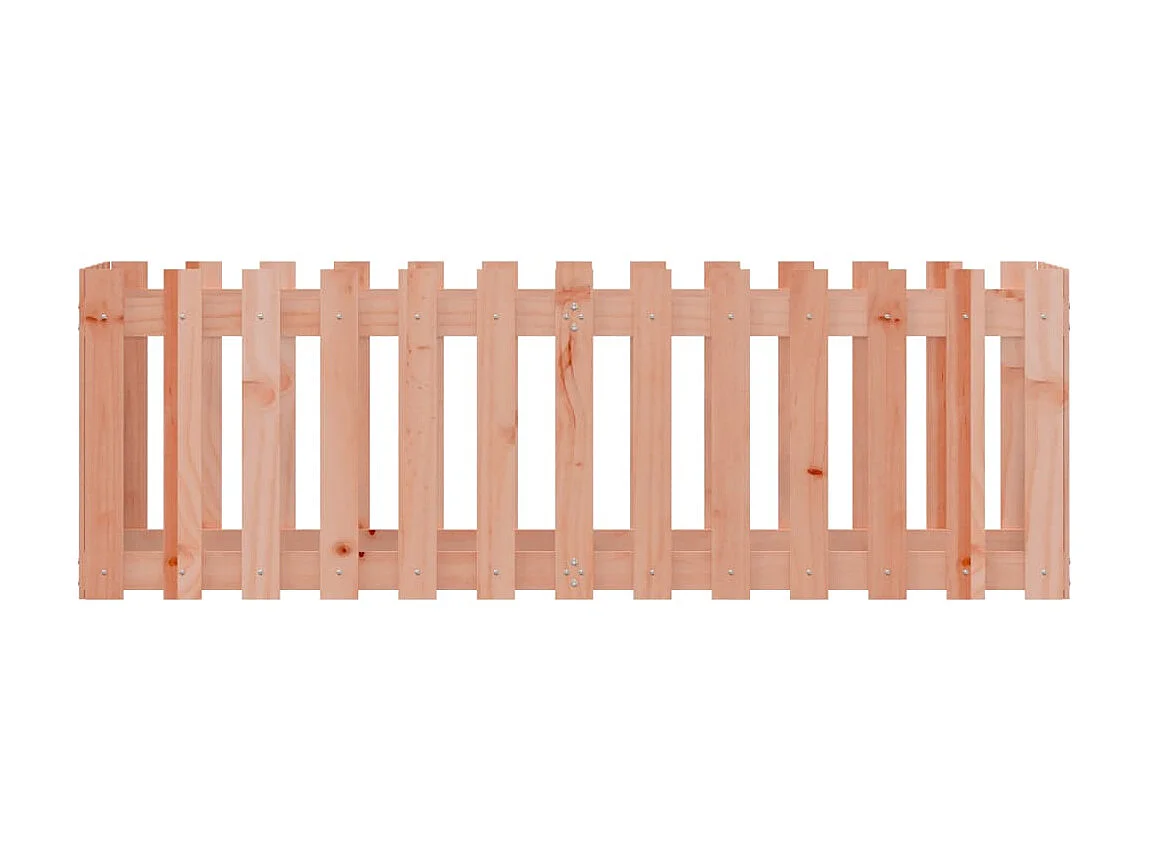 Canteiro elevado c/ design de cerca 150x50x50cm madeira douglas PT167725