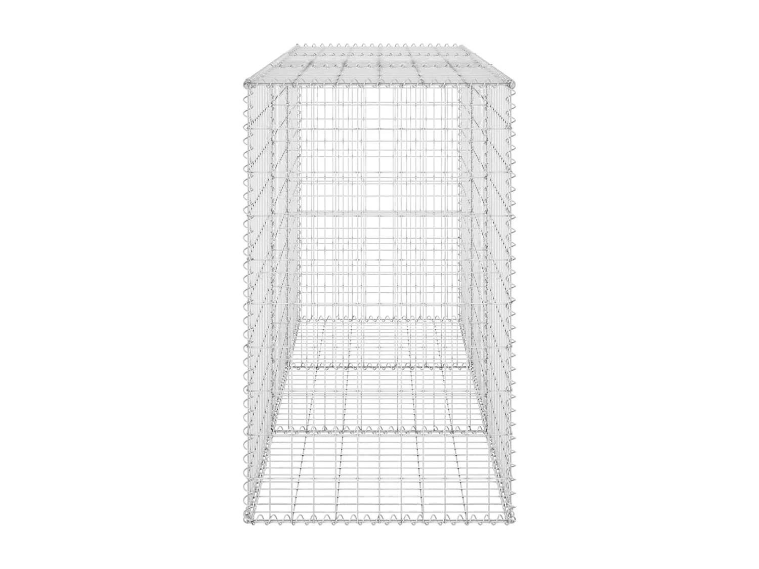 Muro de gaviones con cubiertas acero galvanizado 200x60x100 cm ES98419