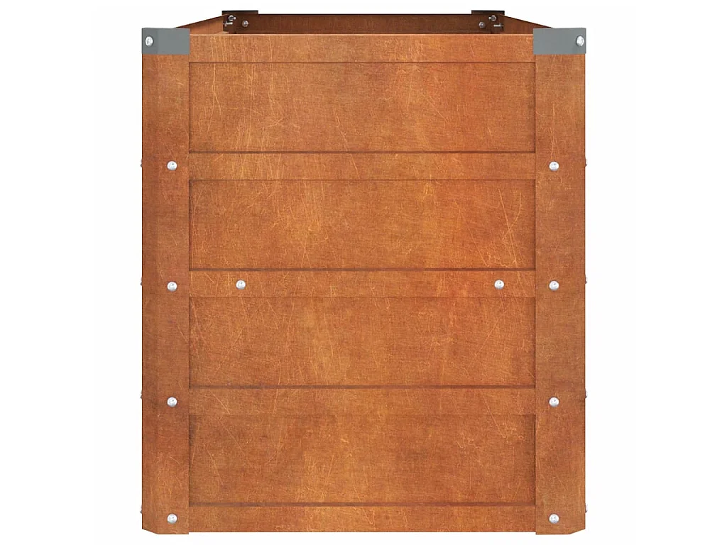 Jardinera oxidado de acero corten 100x40x45 cm ES36114