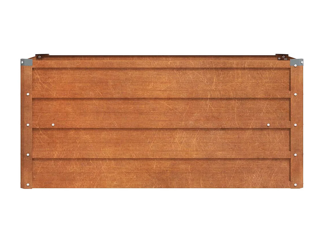 Jardinera oxidado de acero corten 100x40x45 cm ES36114