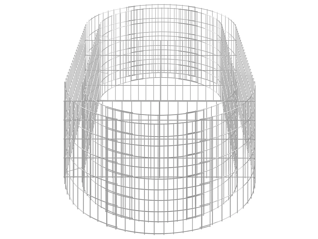 Canteiro elevado/cesto gabião 200x100x50 cm ferro galvanizado PT304158