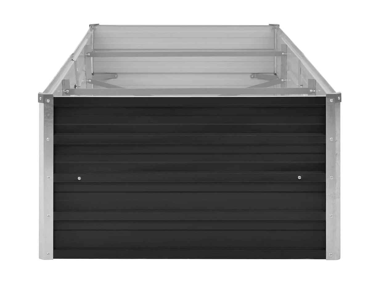 Plantenbak verhoogd 240x80x45 cm gegalvaniseerd staal antraciet