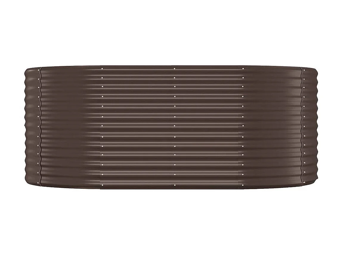 Jardinière Lit surélevé de jardin Acier enduit de poudre marron WVGQ2259