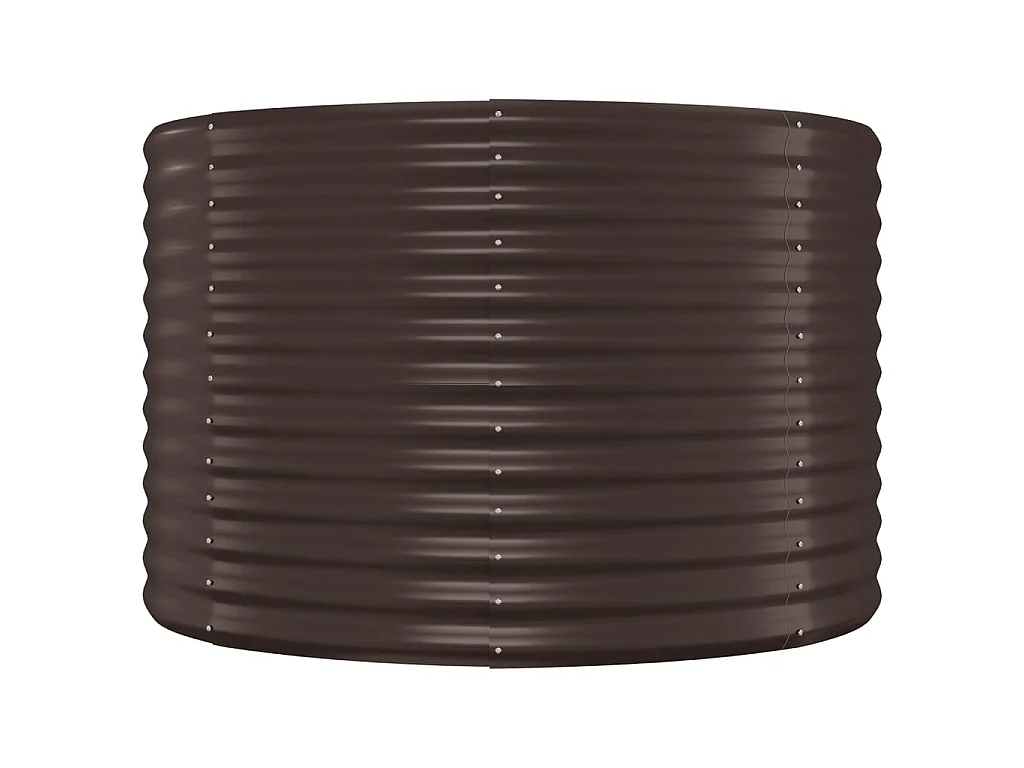 Jardinière Lit surélevé de jardin Acier enduit de poudre marron WVGQ2259