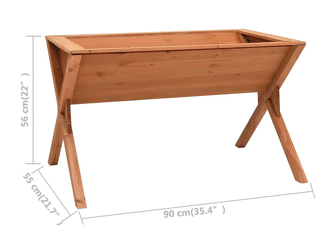 Plantenbak 90x55x56 cm vurenhout NL599808