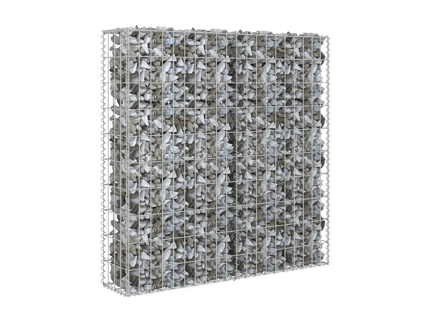 Mur à gabion avec couvercles Acier galvanisé 80x20x100 cm WVGQ7769