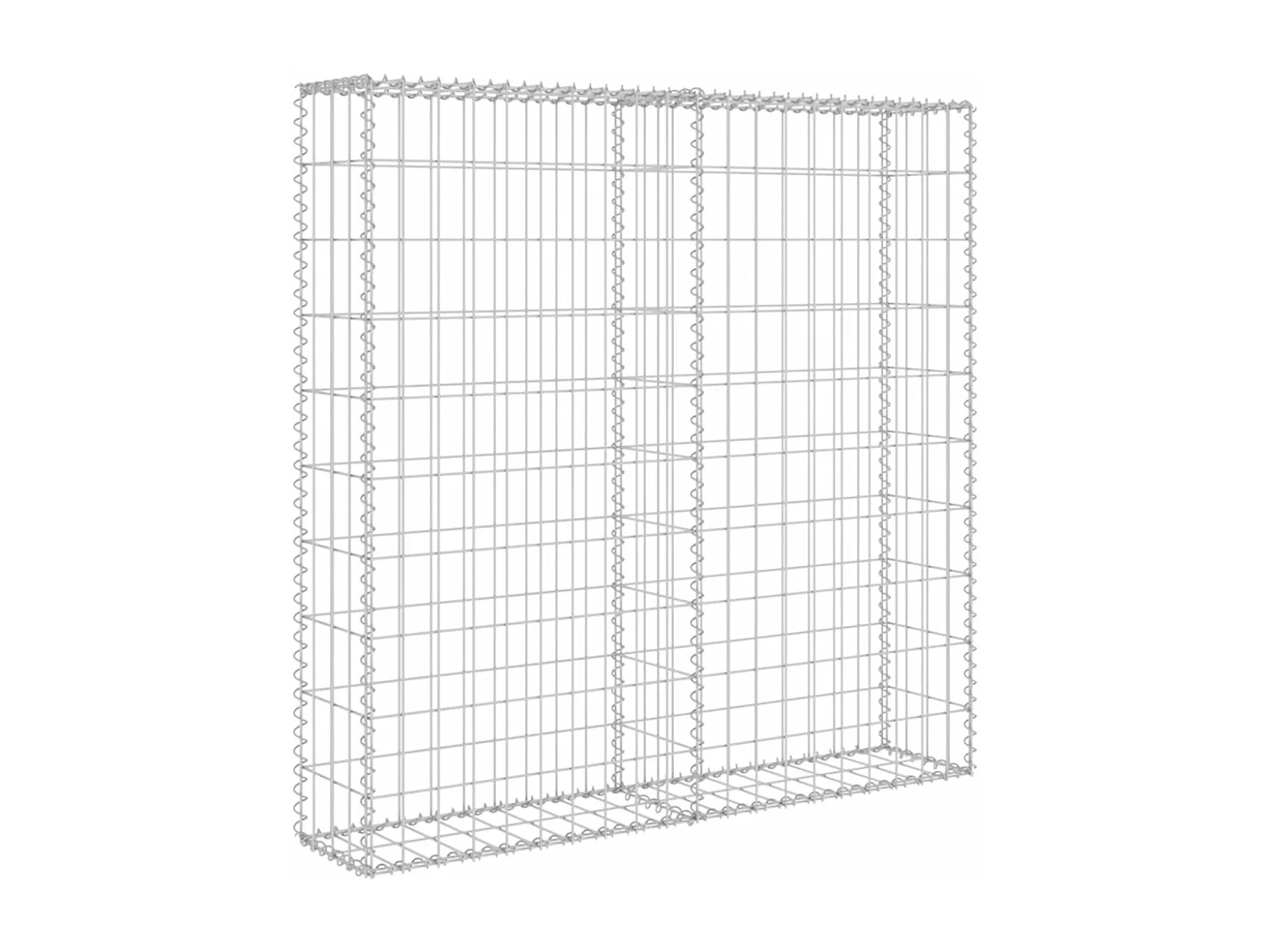 Mur à gabion avec couvercles Acier galvanisé 80x20x100 cm WVGQ7769