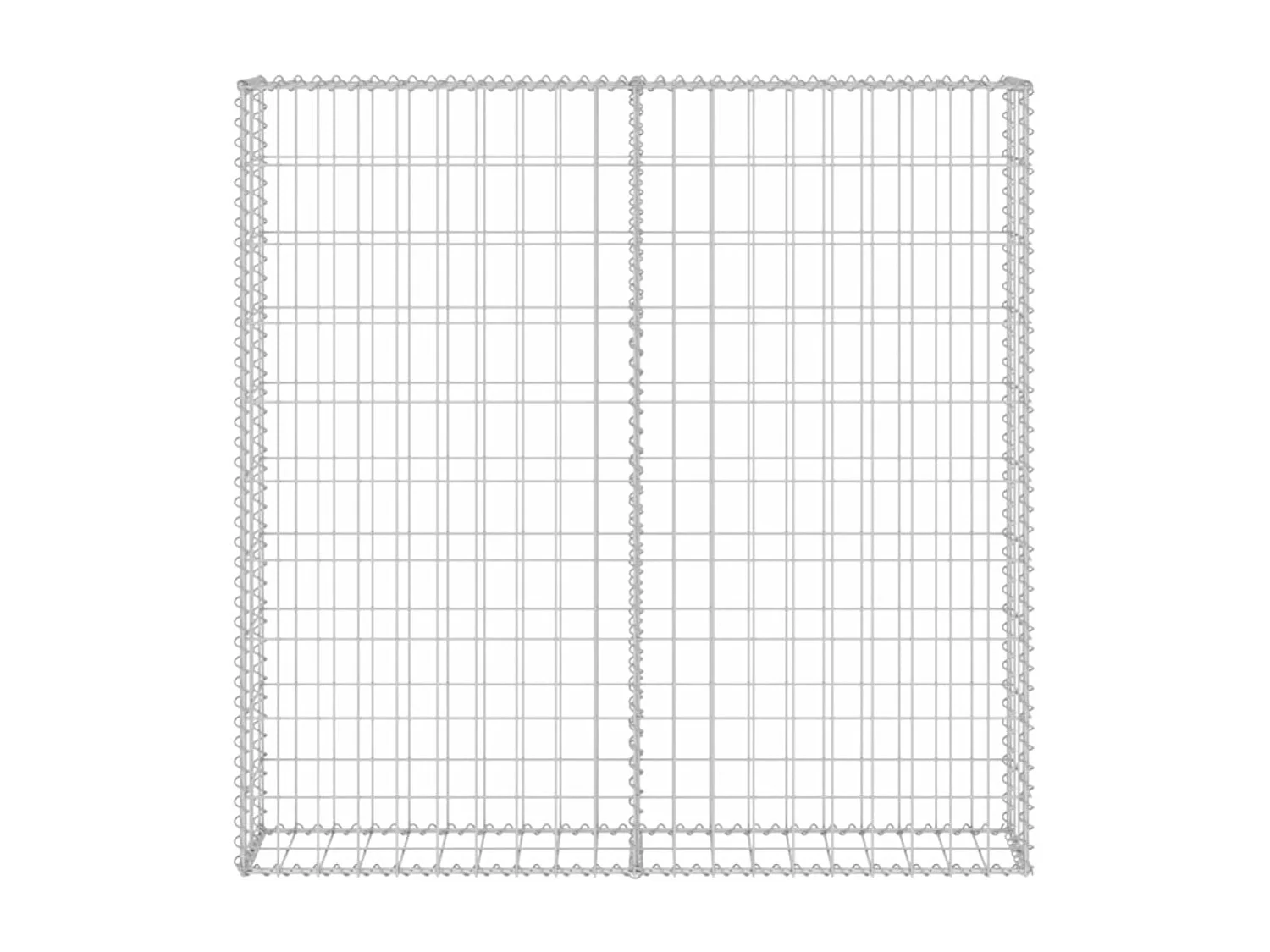 Mur à gabion avec couvercles Acier galvanisé 80x20x100 cm WVGQ7769