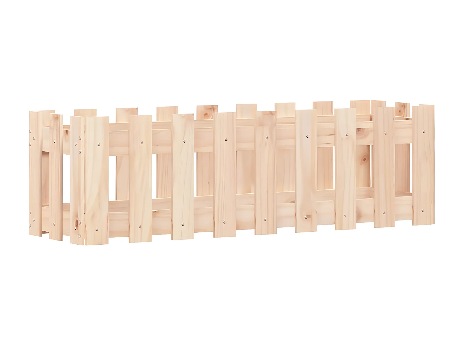 Plantenbak verhoogd met hekontwerp 100x30x30 cm grenenhout