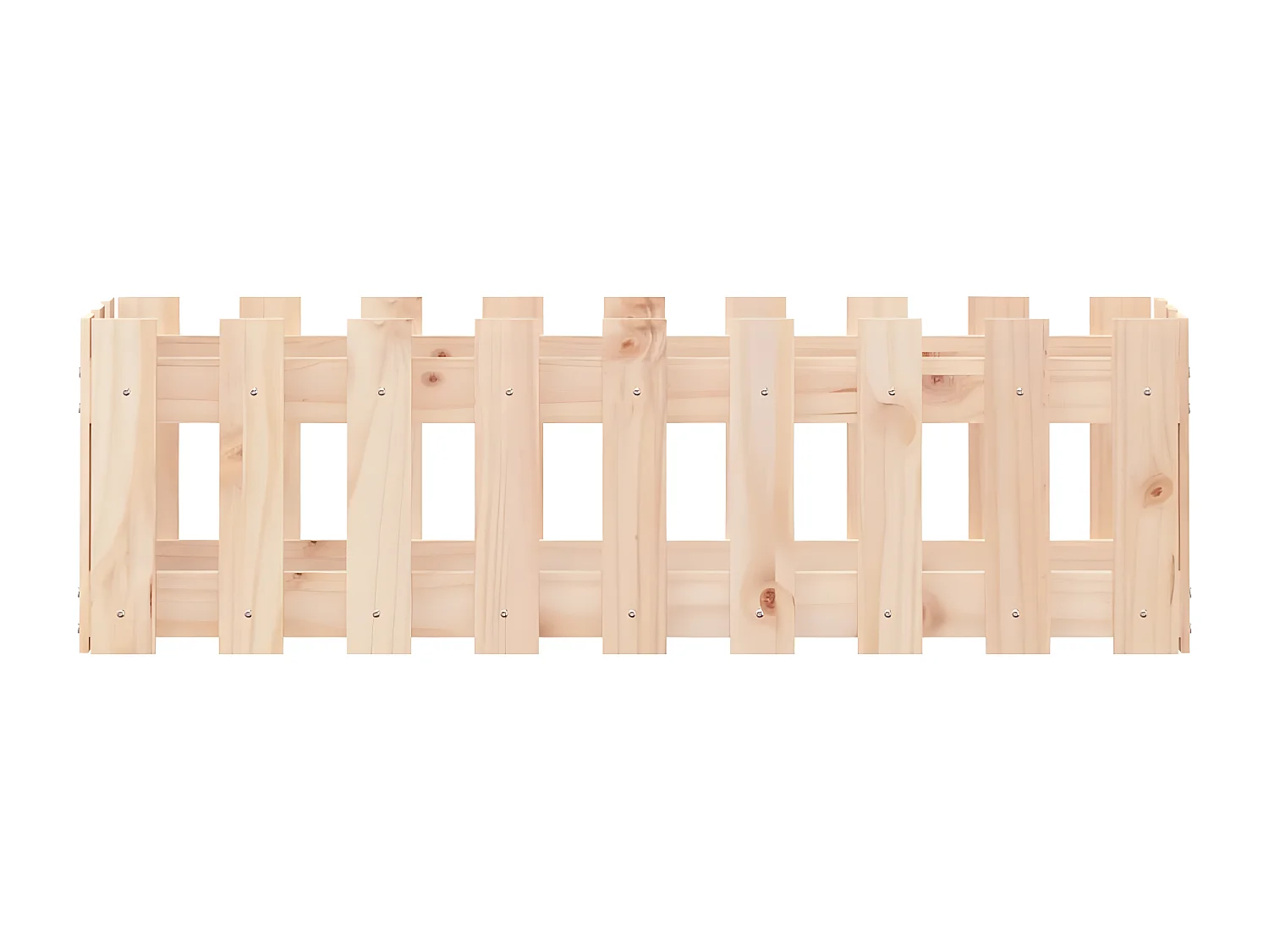 Plantenbak verhoogd met hekontwerp 100x30x30 cm grenenhout