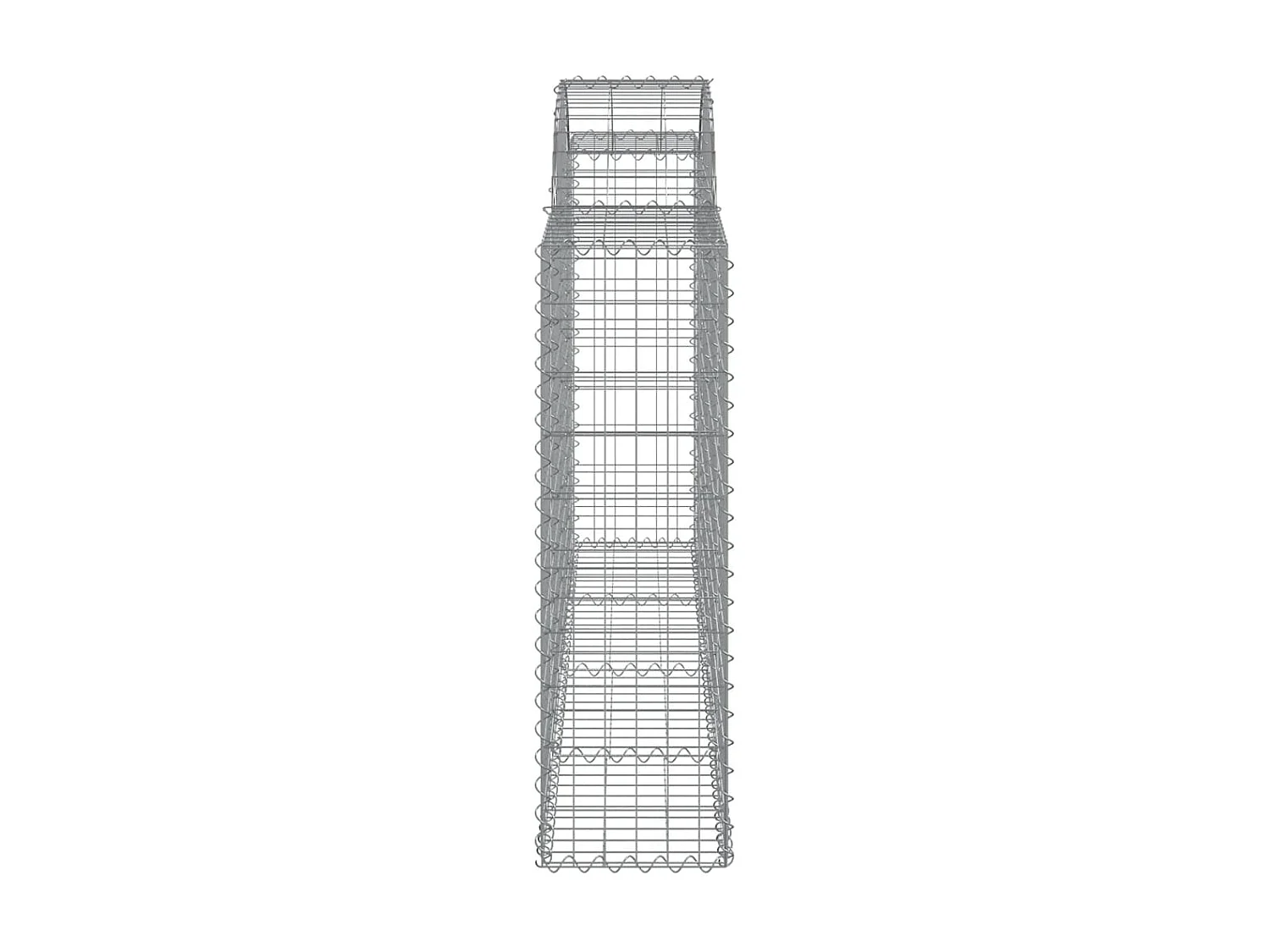 Cestas de gaviones 3 uds forma de arco hierro 200x30x100/120 cm ES67845