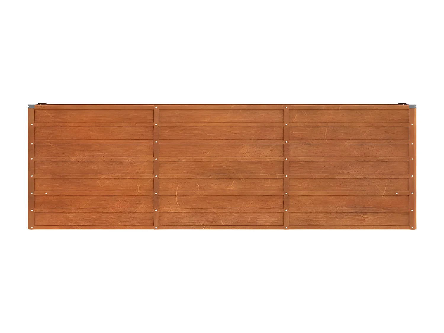 Jardinera oxidado de acero corten 240x40x77 cm ES74190