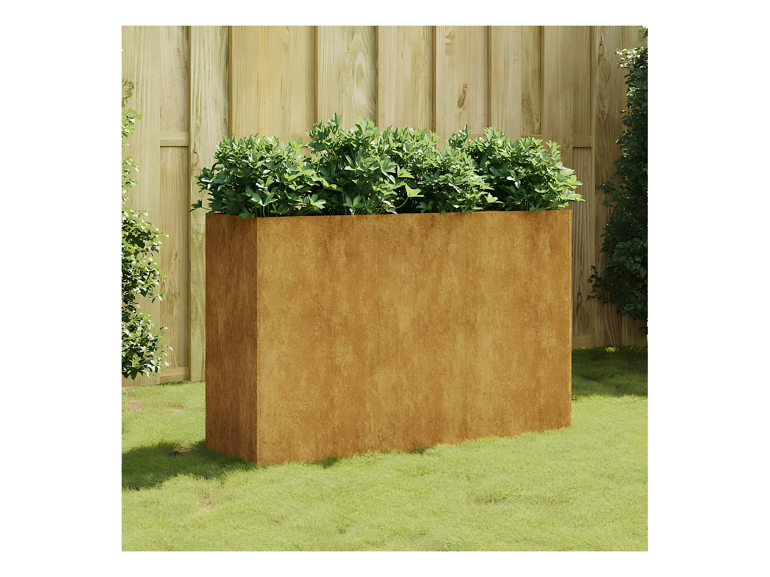 Jardinera acero corten 120x40x80 cm ES58941
