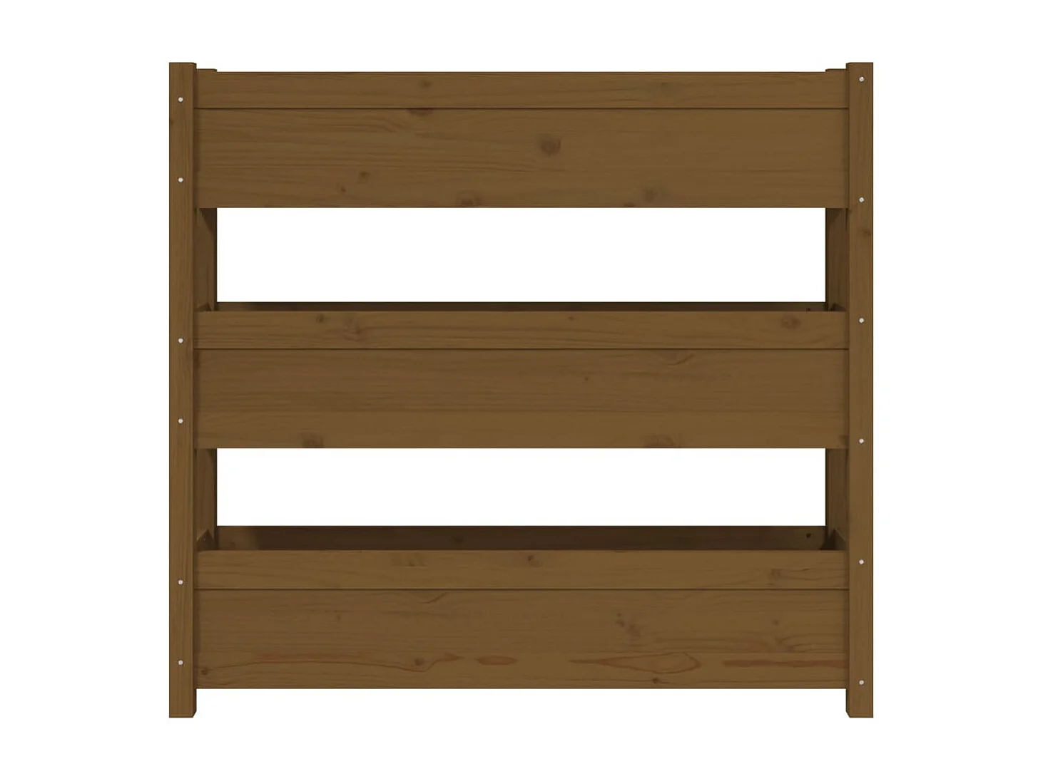 Jardinière Marron miel 112x25x104,5 cm Bois massif de pin BE2002