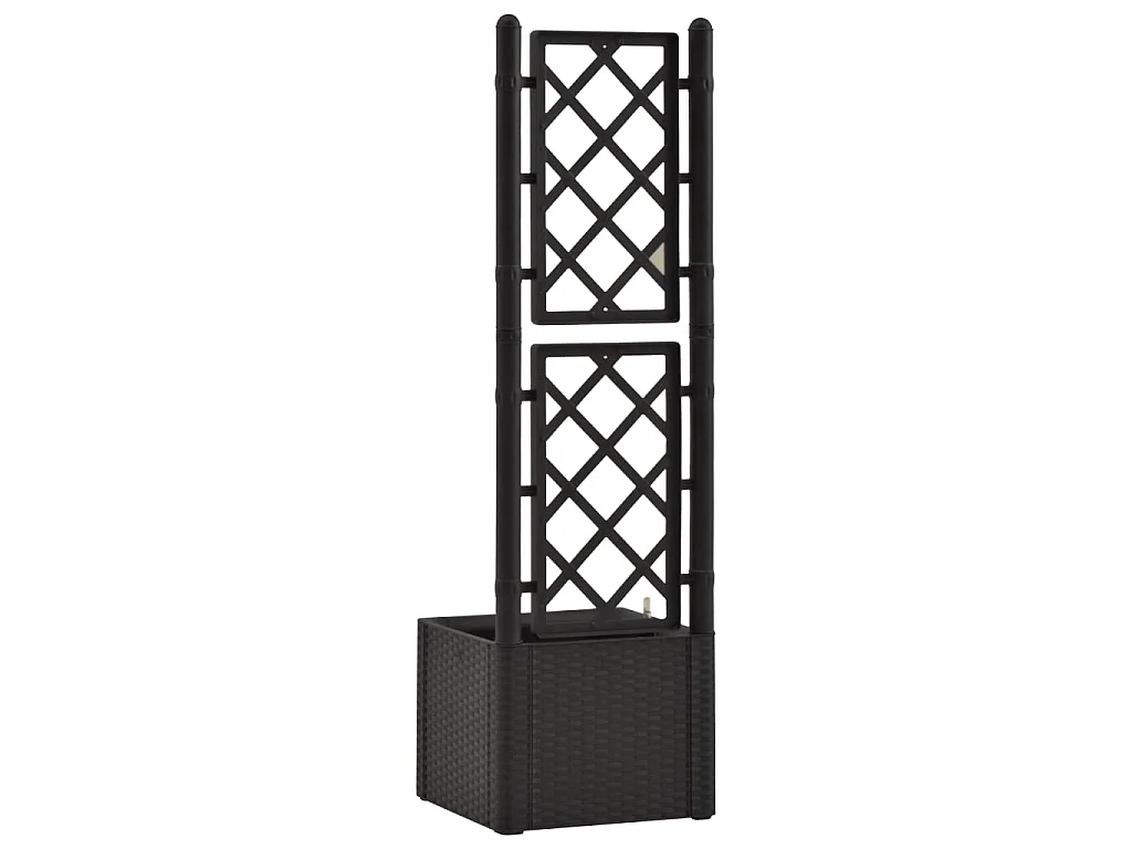 Jardinera con enrejado y sistema de riego automático antracita ES87070