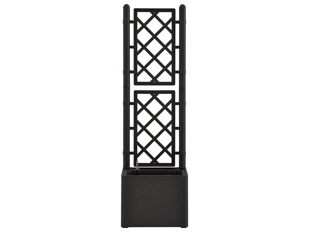 Jardinera con enrejado y sistema de riego automático antracita ES87070