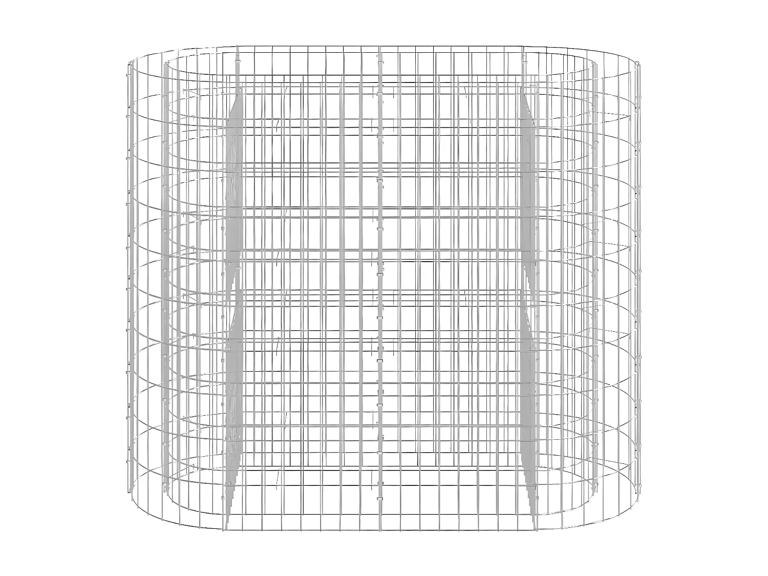 Canteiro elevado/cesto gabião 120x50x100 cm ferro galvanizado PT142415
