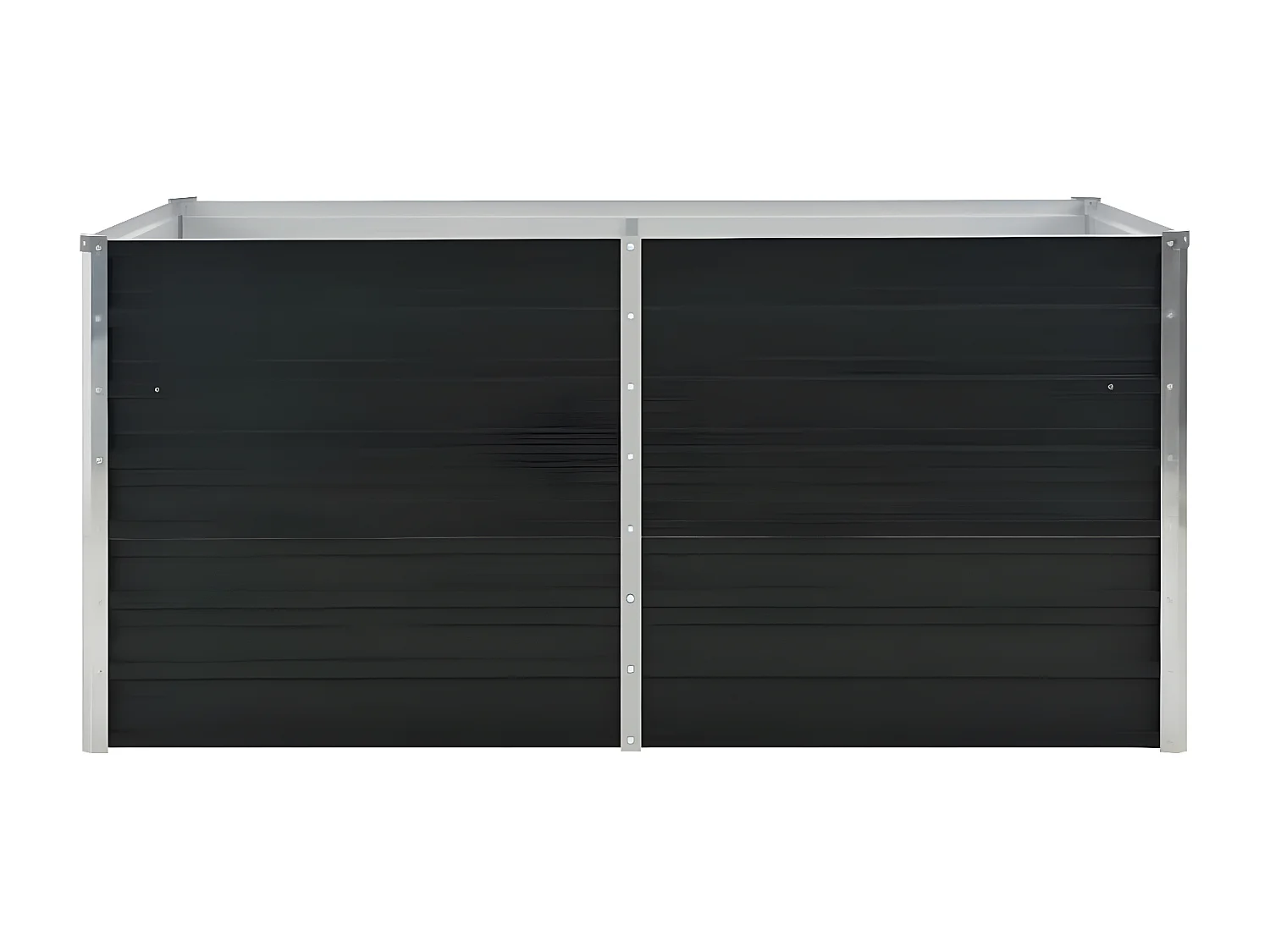 Plantenbak verhoogd 160x80x77 cm gegalvaniseerd staal antraciet