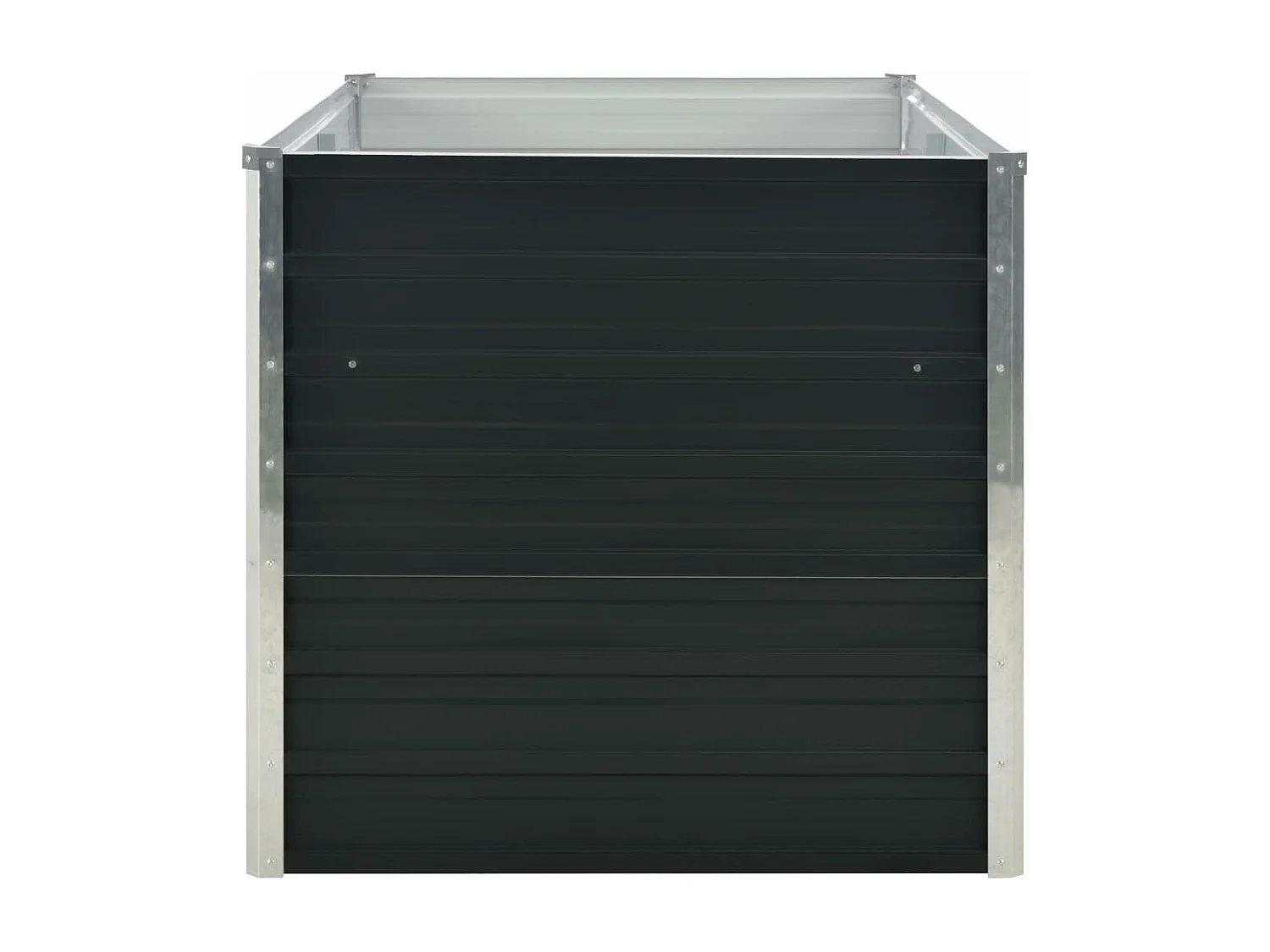 Jardinière surélevée Anthracite 160x80x77 cm Acier galvanisé BE9439