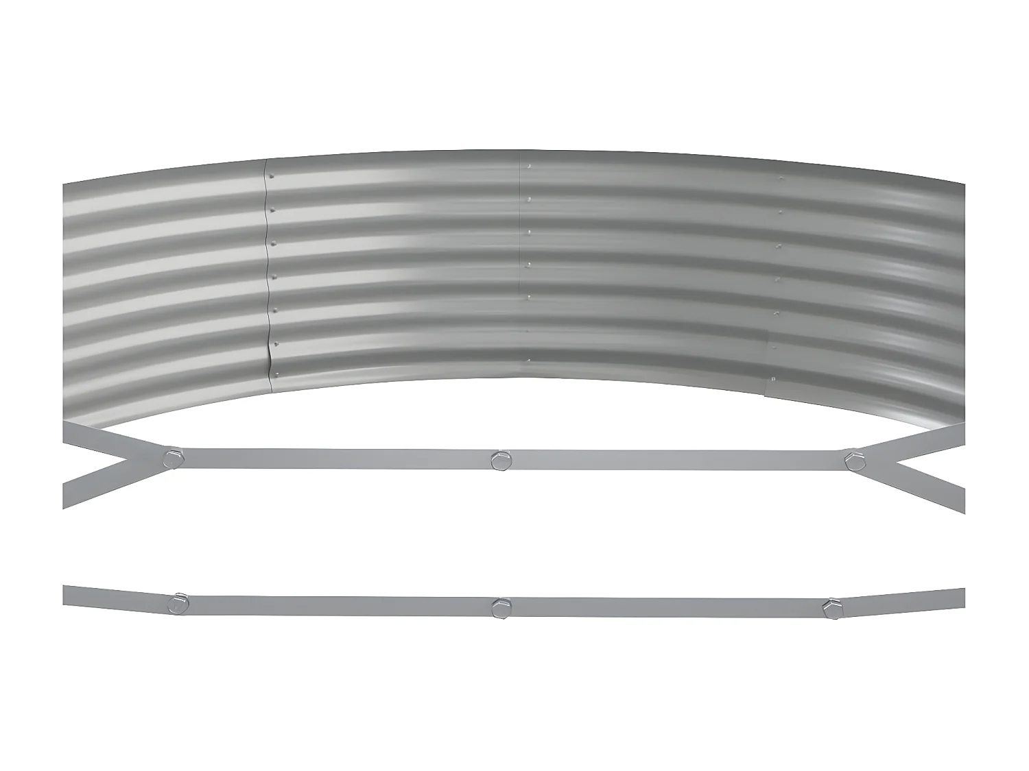 Jardinière Lit surélevé de jardin Acier enduit de poudre Anthracite WVGQ3901